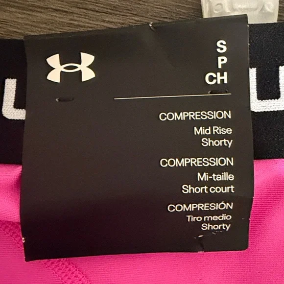 Under Armour Women's HeatGear Shorty Shorts Workout Sports Gym Sporty - Picture 5 of 6